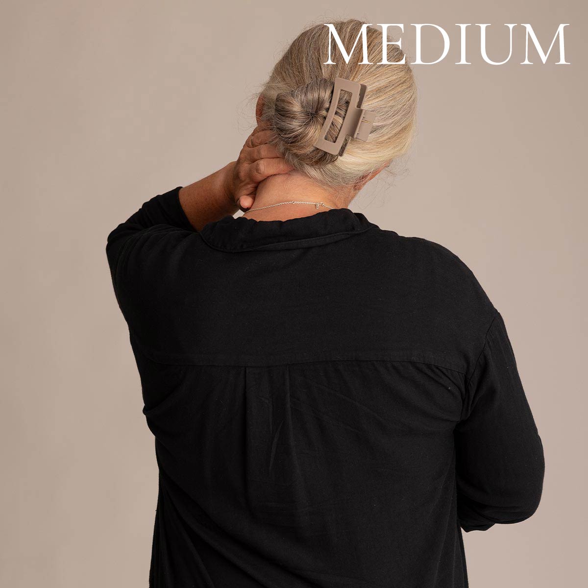 Léonie Hiusklipsi Beige Medium