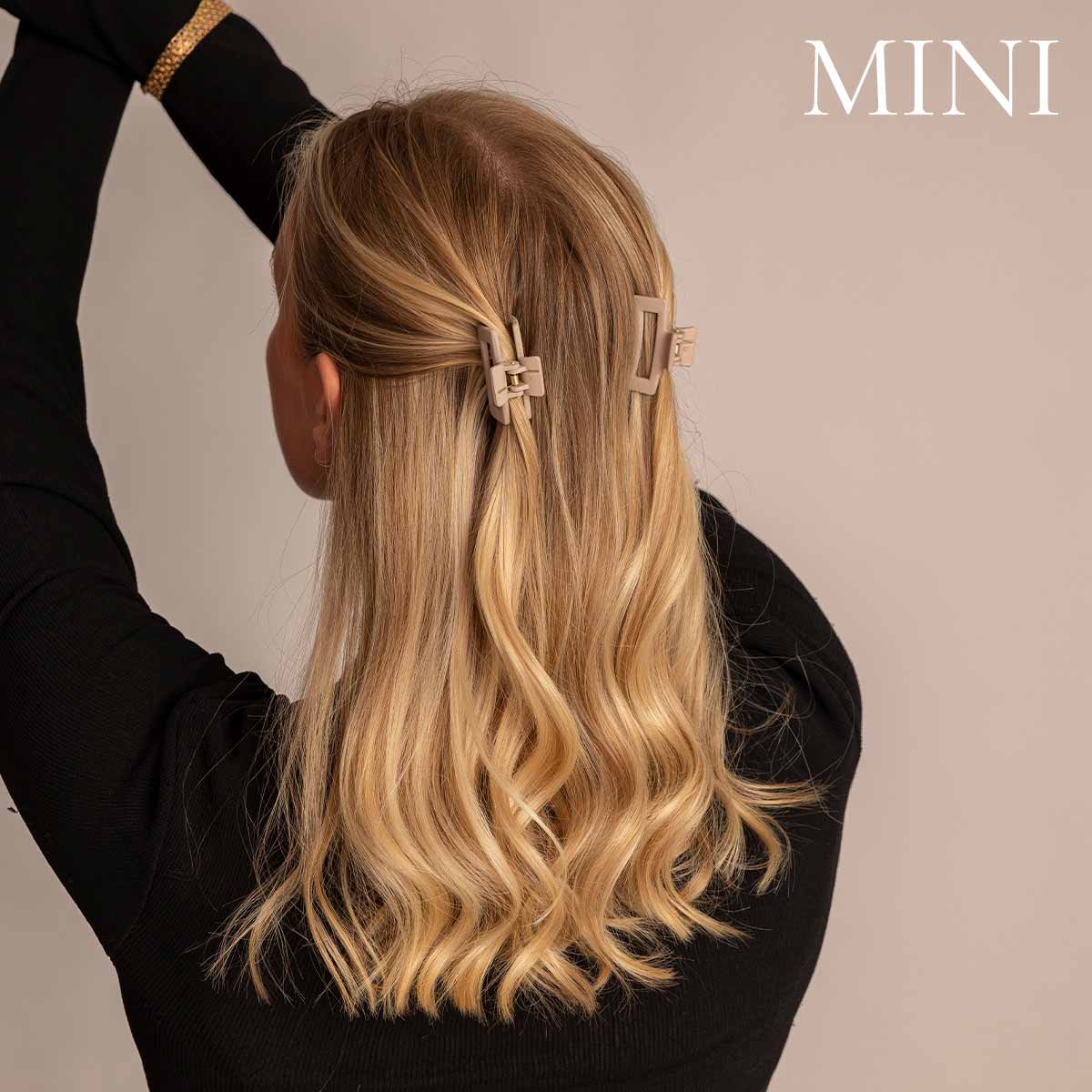 Léonie Hiusklipsi Beige Mini 2kpl