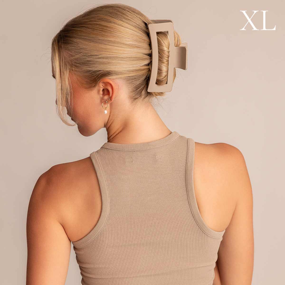 Léonie Hiusklipsi Beige XL