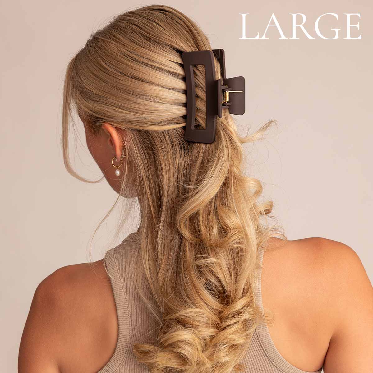 Léonie Hiusklipsi Suklaan Ruskea Large