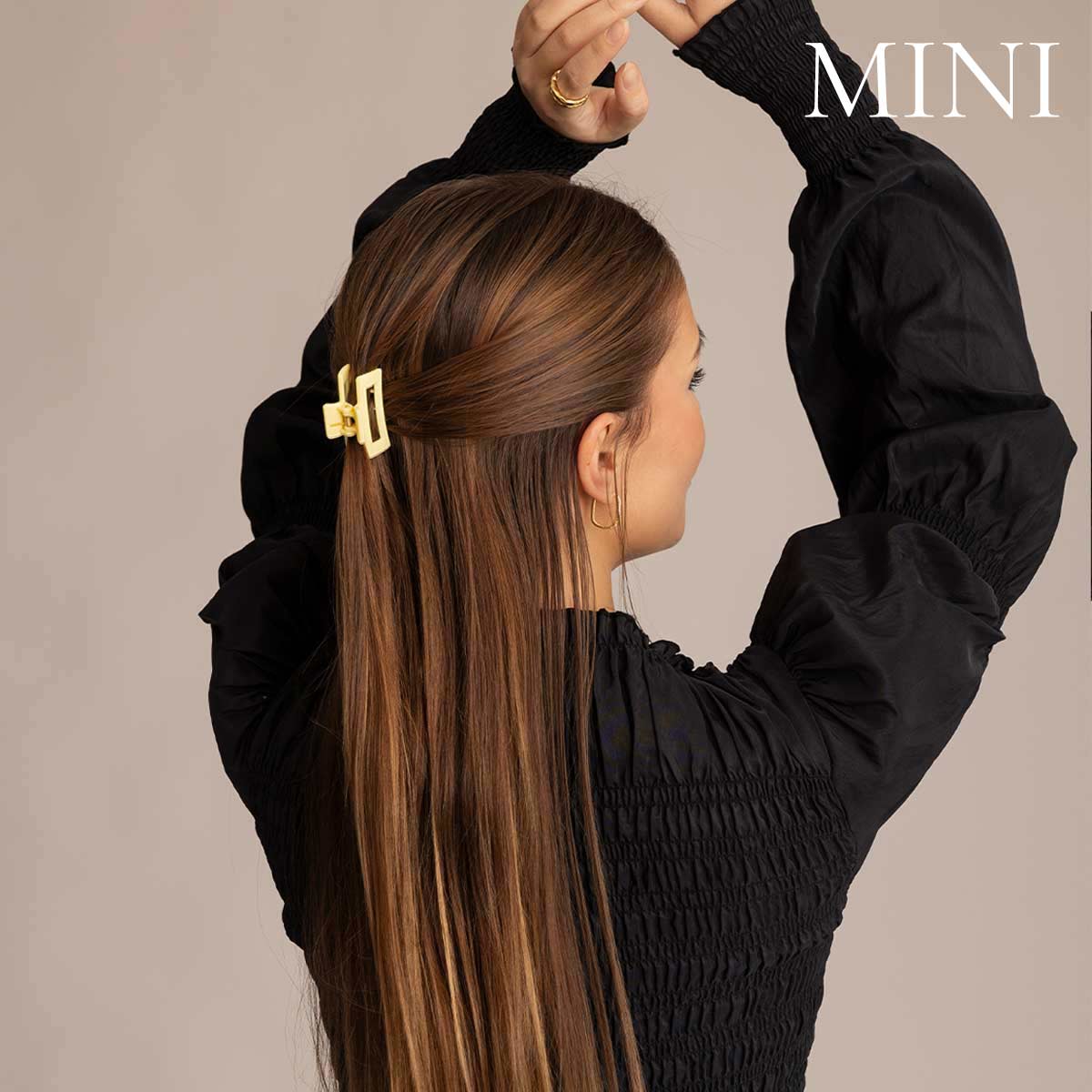 Léonie Hiusklipsi Sitruunan Keltainen Mini 2kpl