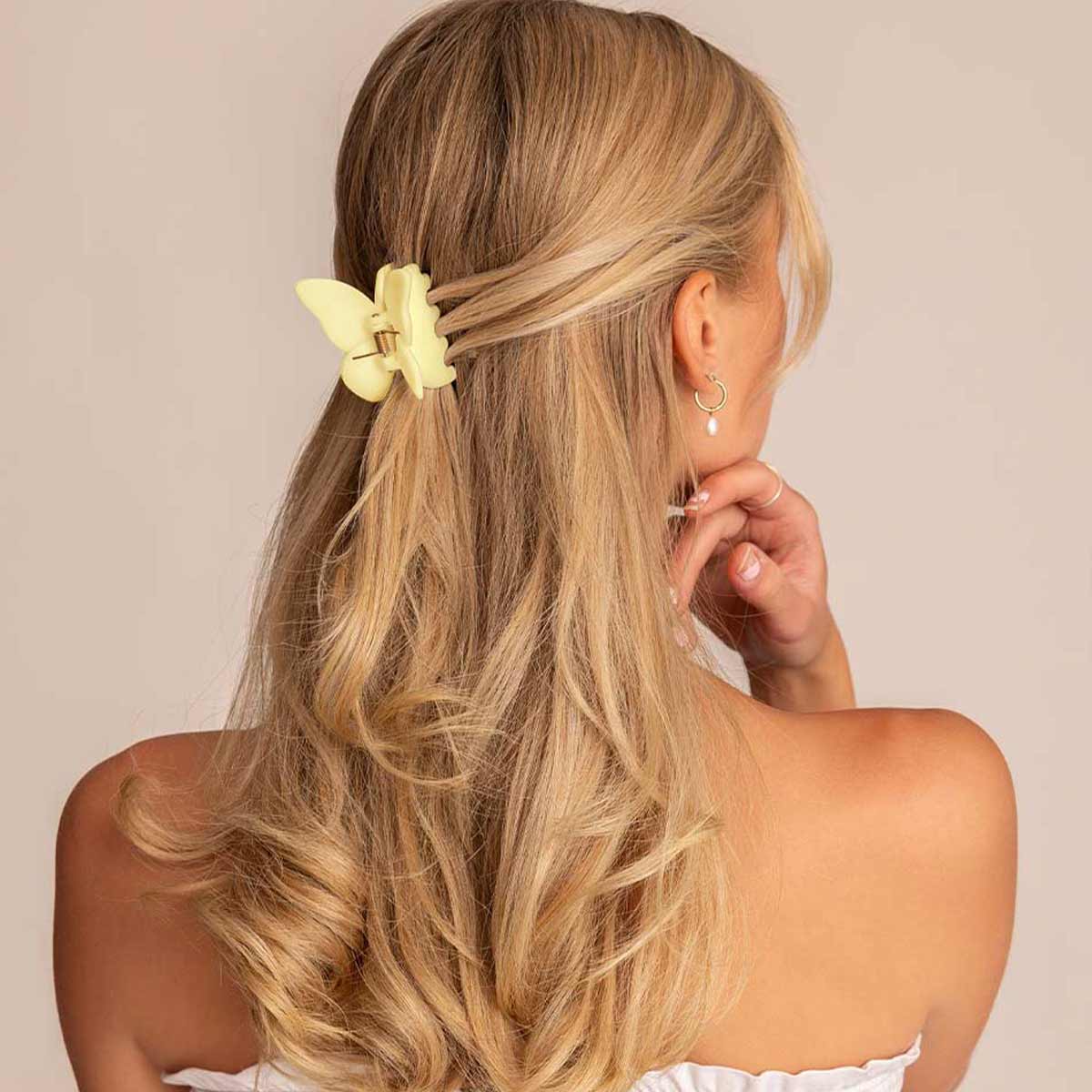 Léonie Hiusklipsi Perhonen - Sitruunan Keltainen