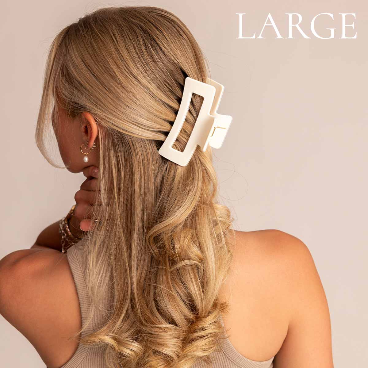 Léonie Hiusklipsi Kerman Valkoinen Large