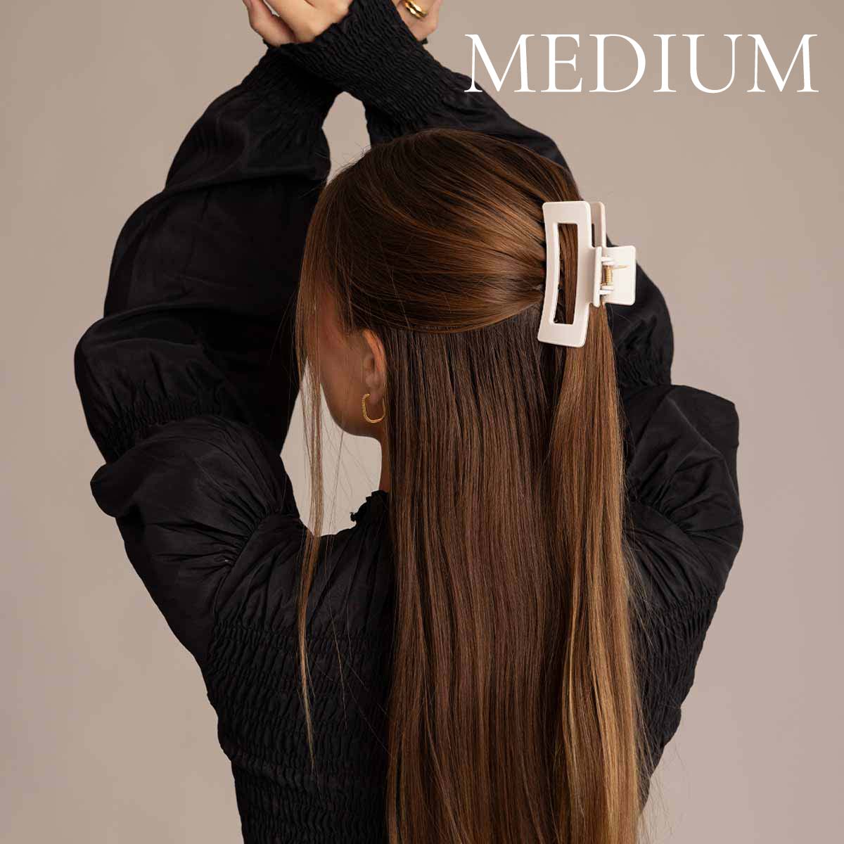 Léonie Hiusklipsi Kerman Valkoinen Medium