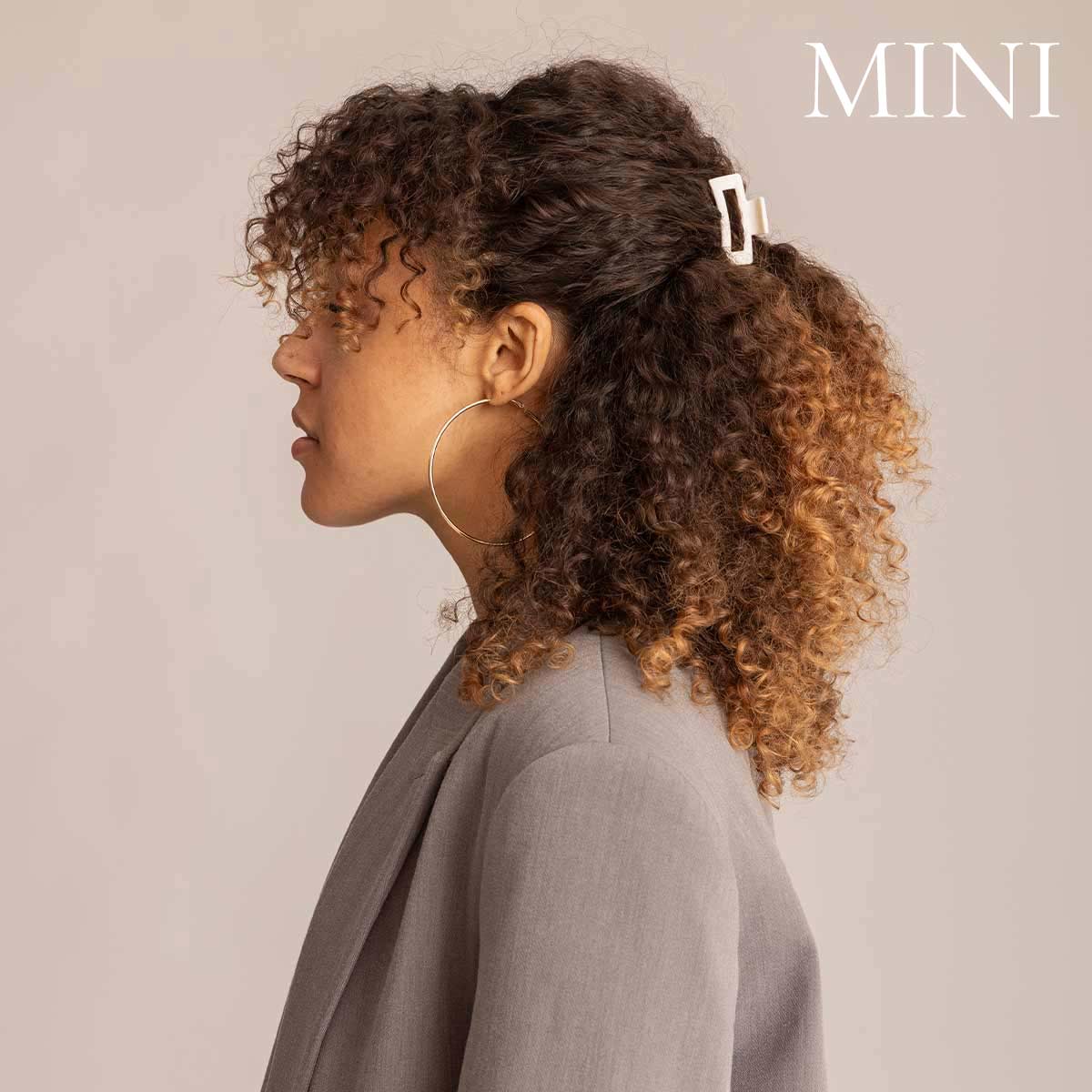 Léonie Hiusklipsi Kerman Valkoinen Mini 2kpl