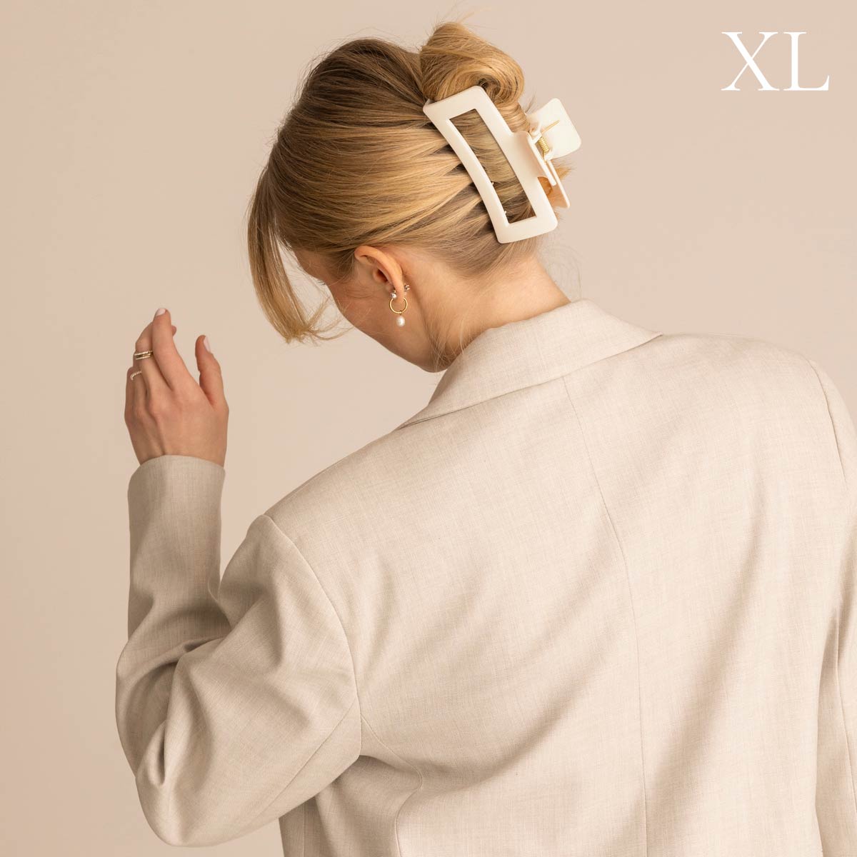 Léonie Hiusklipsi Kerman Valkoinen XL