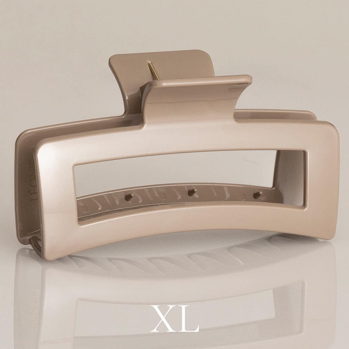 Léonie Hiusklipsi Kiiltävä Taupe XL