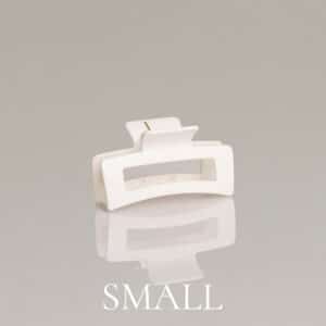 Léonie Hiusklipsi Kiiltävä Valkoinen Small