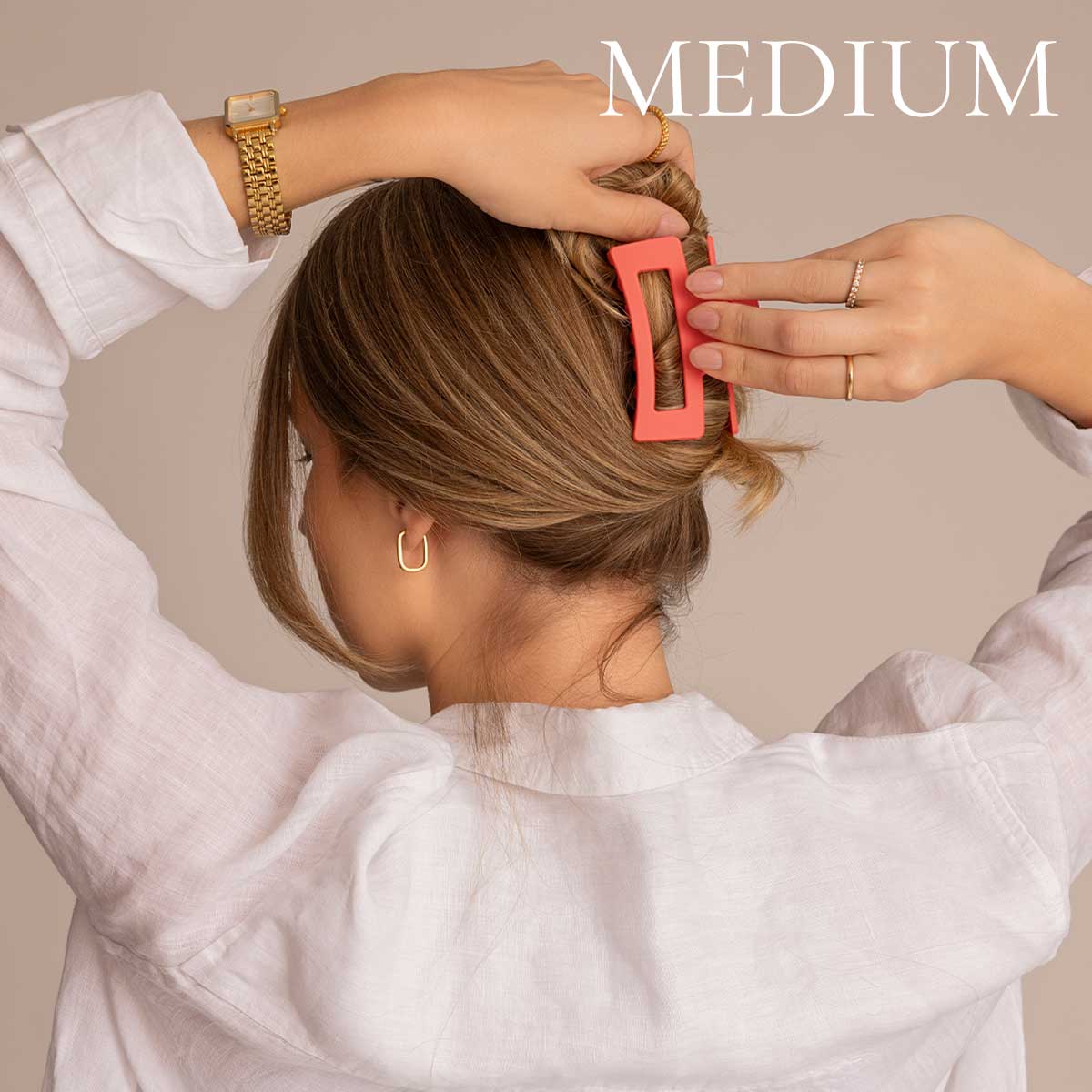 Léonie Hiusklipsi Koralli Medium