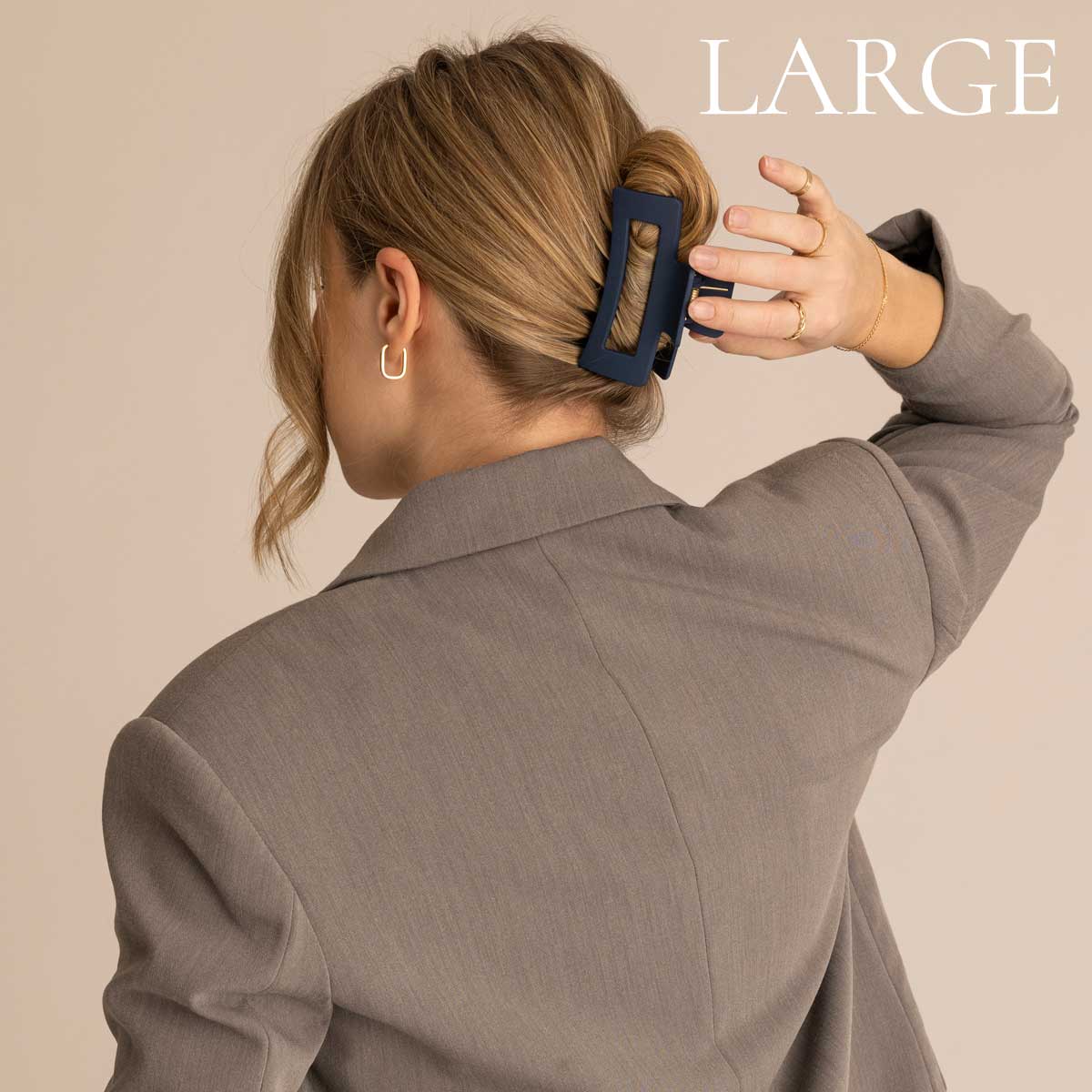 Léonie Hiusklipsi Tummansininen Large