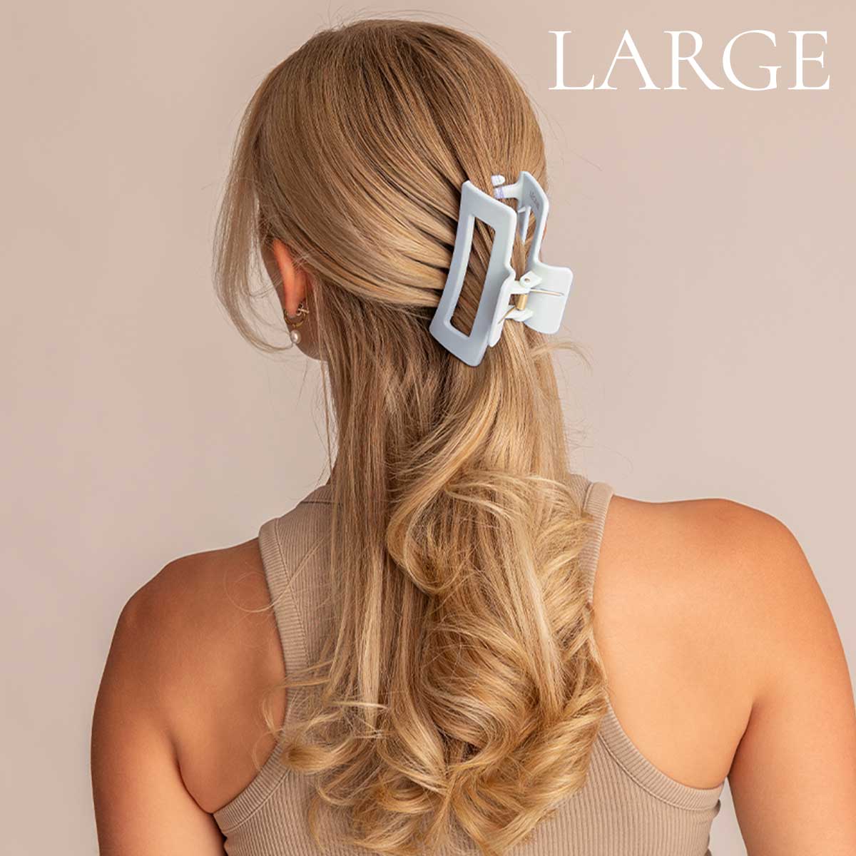 Léonie Hiusklipsi Pastellin Sininen Large