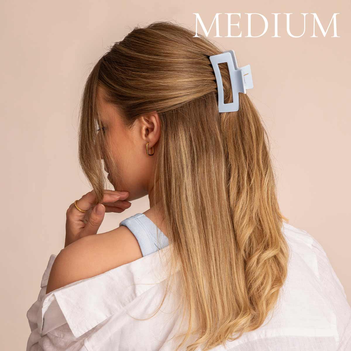 Léonie Hiusklipsi Pastellin Sininen Medium