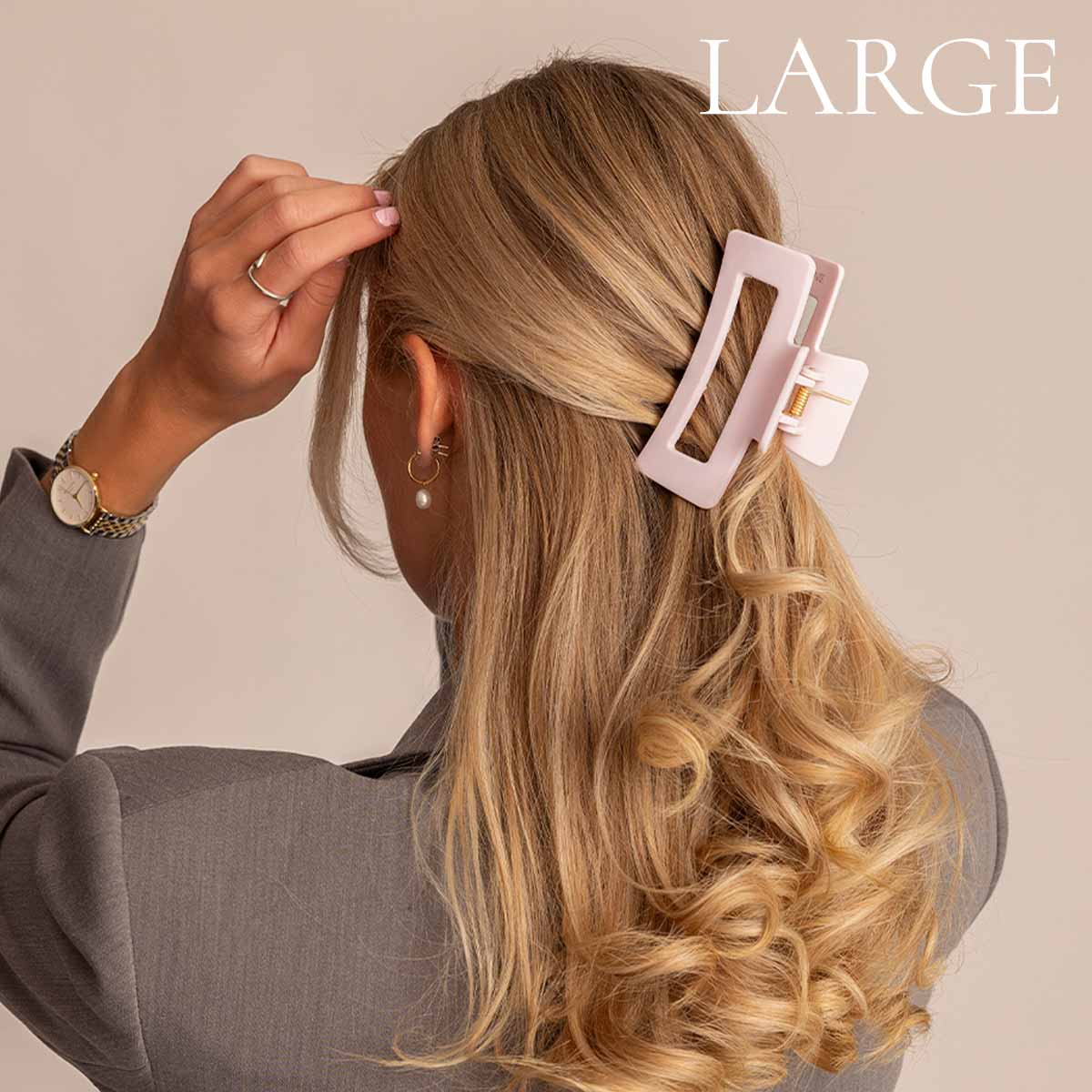 Léonie Hiusklipsi Pastellin Vaaleanpunainen Large