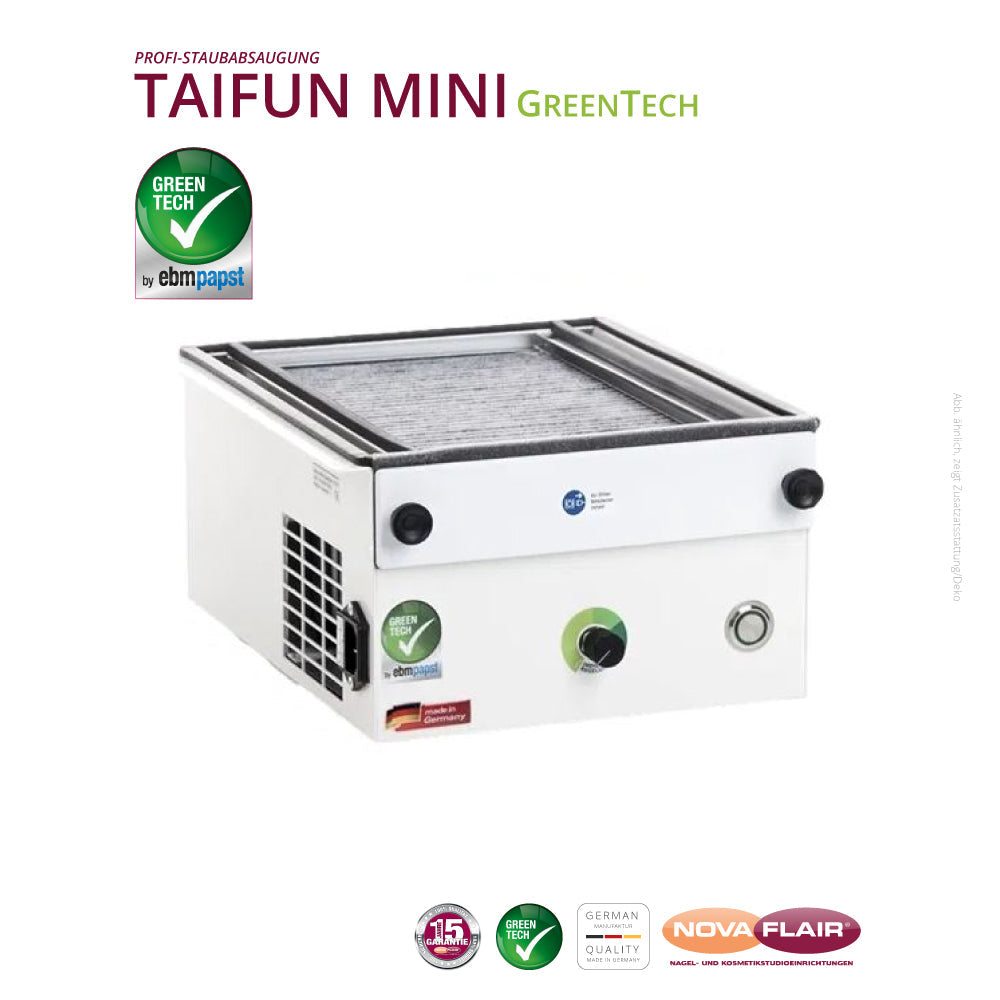 Taifun Mini GreenTech Pöytänäytöllä ja Käsinojalla