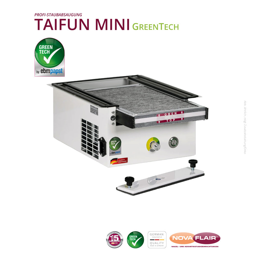Taifun Mini GreenTech Pöytänäytöllä ja Käsinojalla